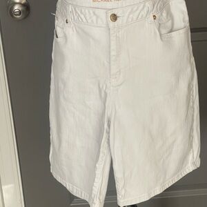 Michael Kors White Jean Shorts Size 12